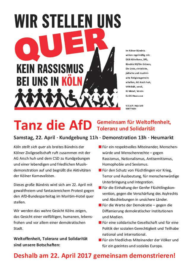 Tanz die AfD – Gemeinsam für Weltoffenheit, Toleranz und Solidarität